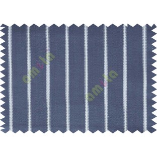Dark blue with white line american main cotton curtain designs